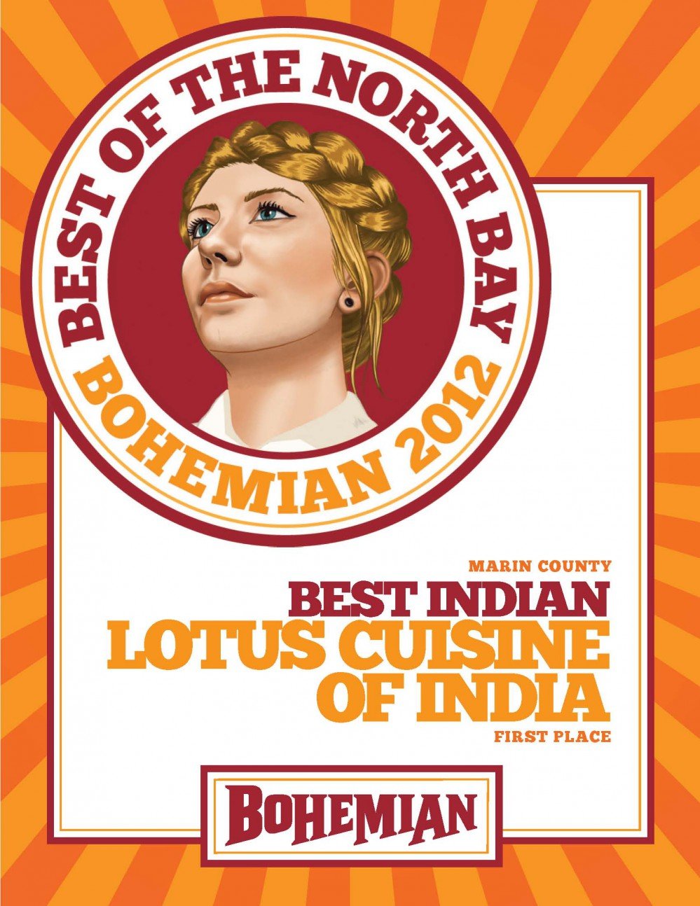Bohemian 2012 Best Indian: Lotus Cuisine of India