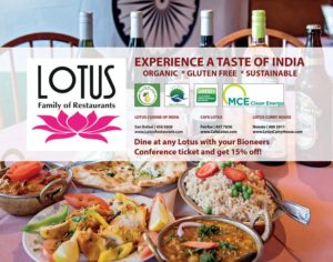 Lotus Cuisine of India Bioneers Conference
