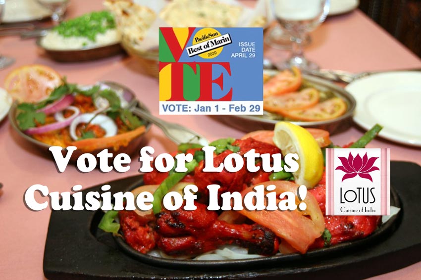 Lotus Cuisine of India - Best of Marin 2020 Poll