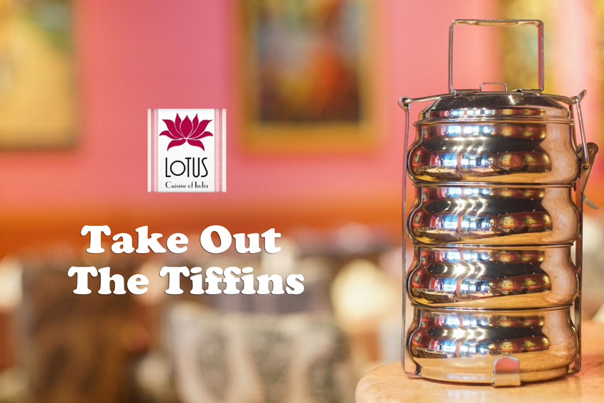 Tiffins are traditional lunchbox in India. Join Lotus in going green by using your tiffins.