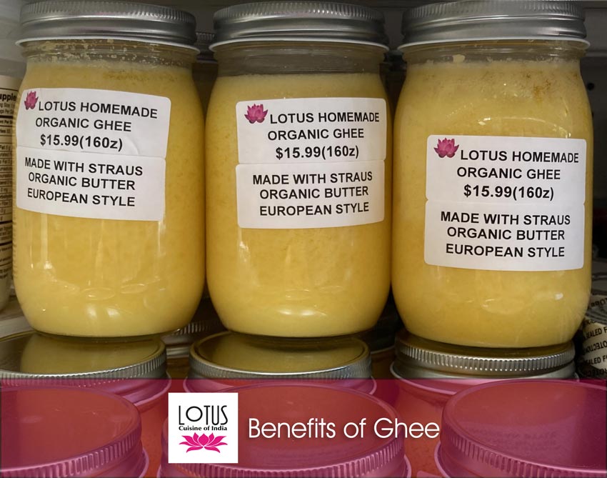Lotus Cuisine of India - Healthy Indian Cuisine with Alisha:Ghee - Containers of ghee