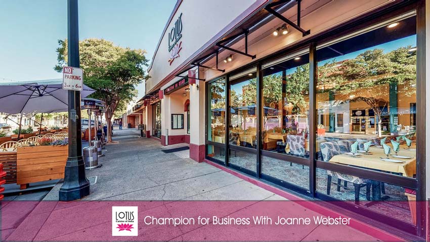 Lotus Cuisine of India - Champion for Business With Joanne Webster - Lotus Cuisine of India storefront