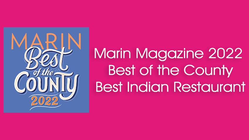 Lotus Cuisine of India - Lotus Wins 2022 Best Indian Restaurant Award from Marin Magazine