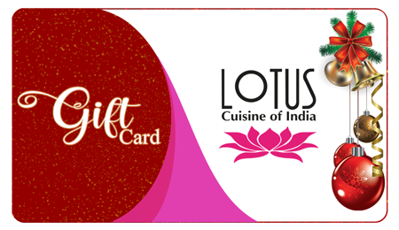 Lotus Cuisine of India - Holiday Gift Card