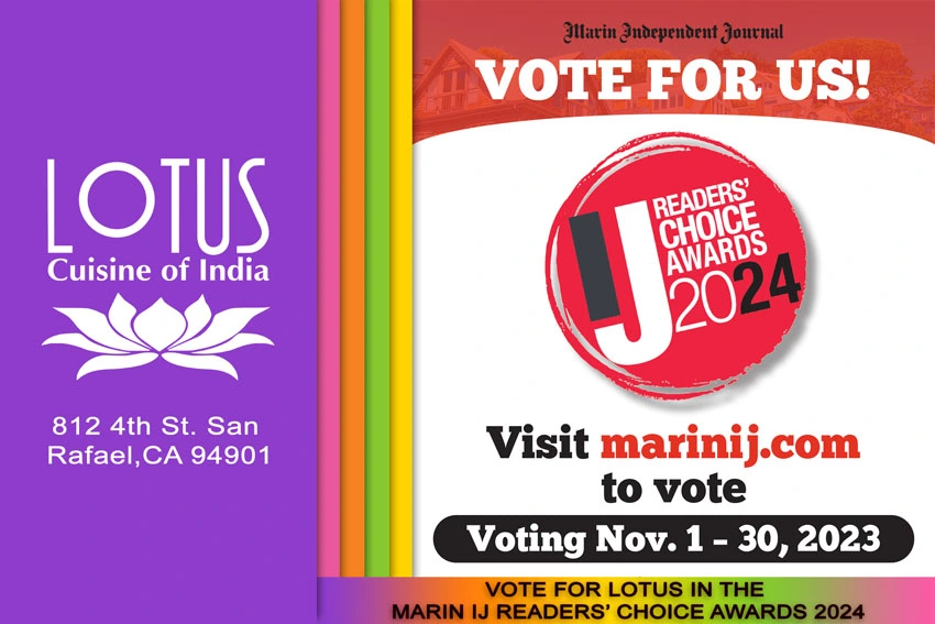 Vote for Lotus in the Marin IJ Readers' Choice Awards 2024 - Logos and texts.